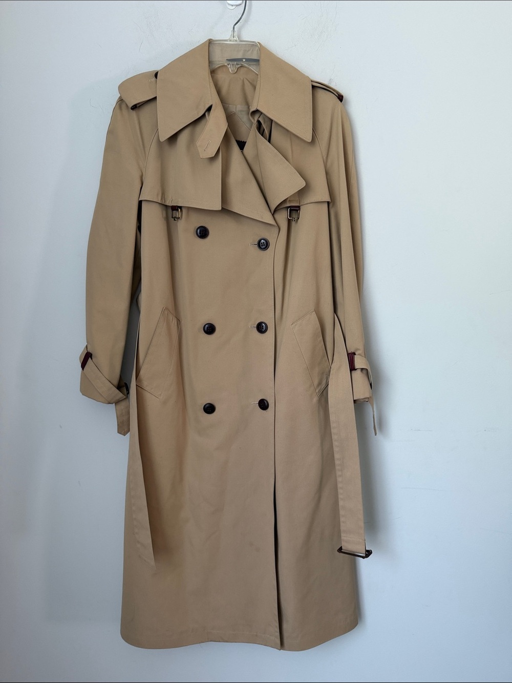 Vintage 70s Etienne Aigner Belted Trench Coat M ©️